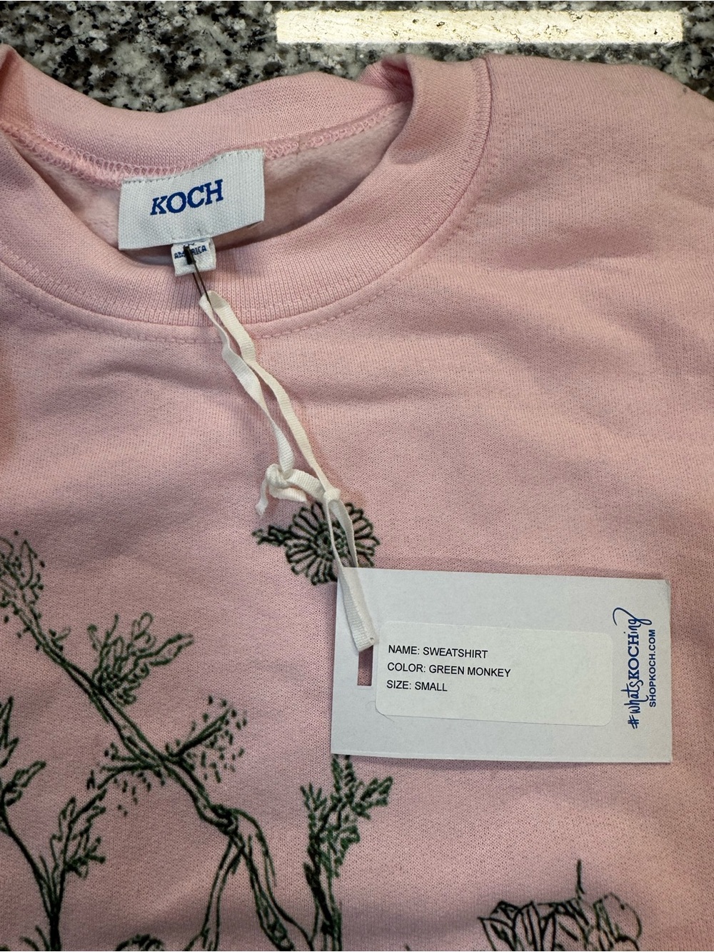 Pink Graphic Sweatshirt